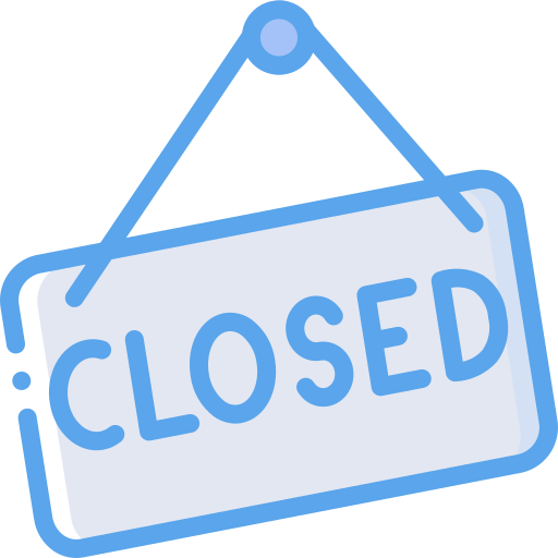 Site Closed Sign